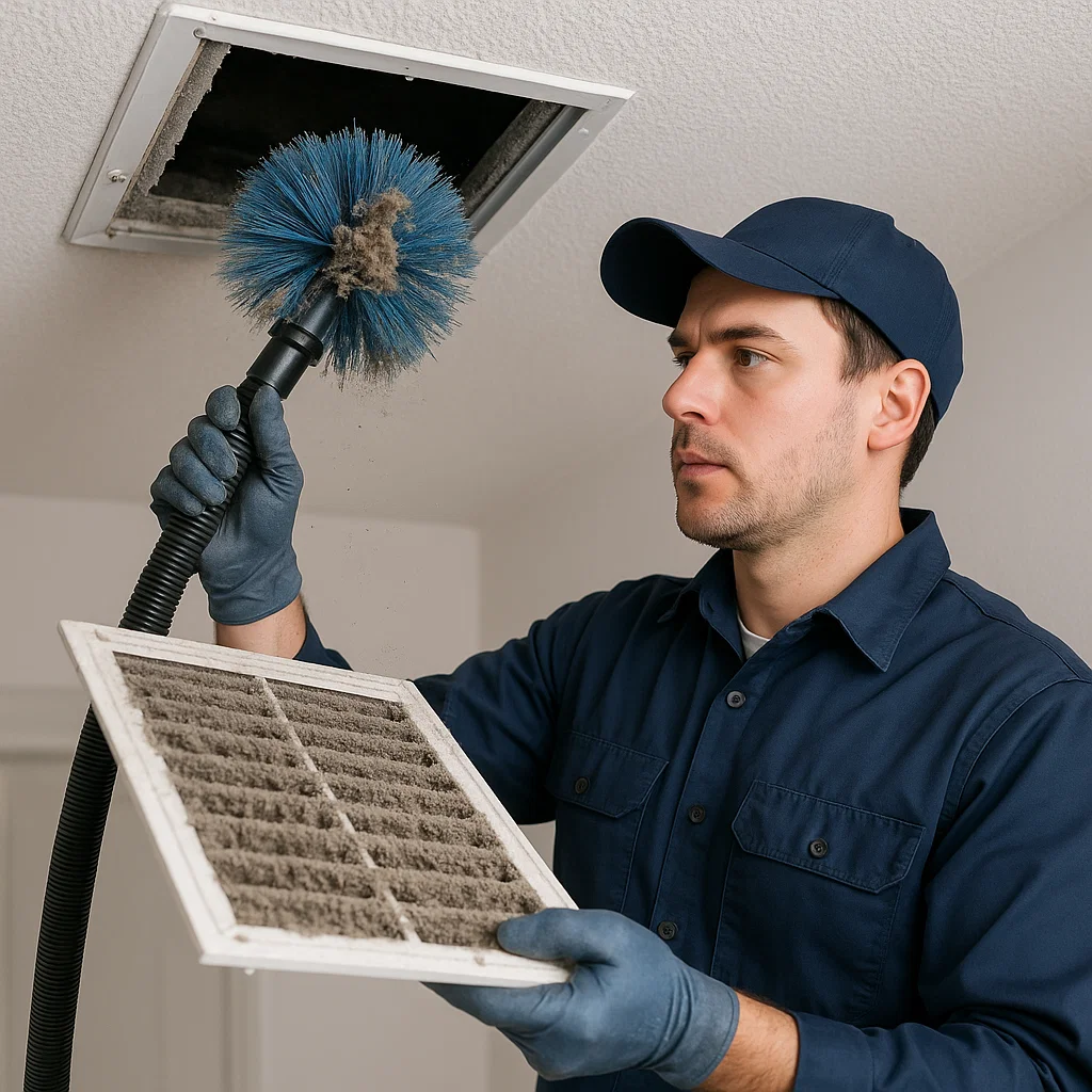 Affordable air duct cleaning in Telfair TX improving airflow, HVAC efficiency, and indoor air quality.